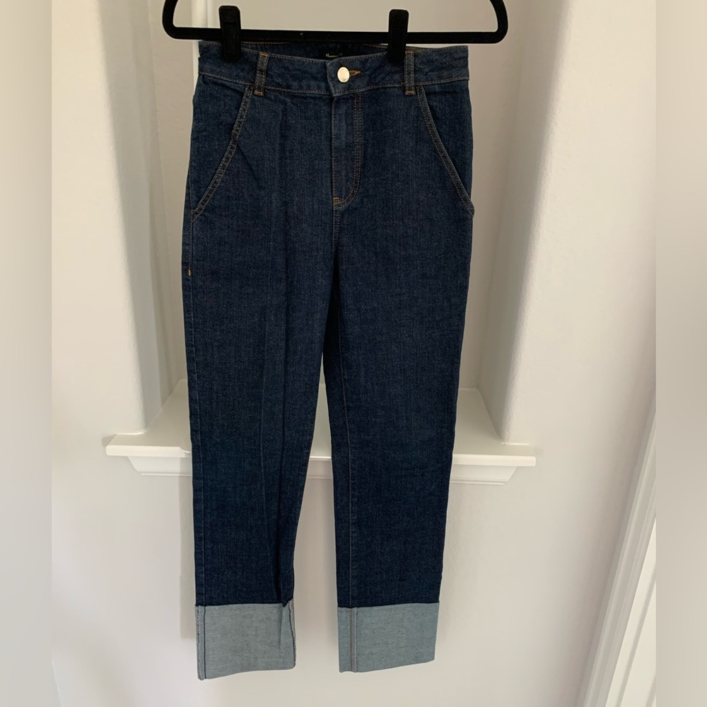 Massimo Dutti - Slim fit jeans with turn-up hem detail